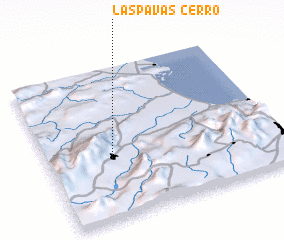 3d view of Cerro Las Pavas